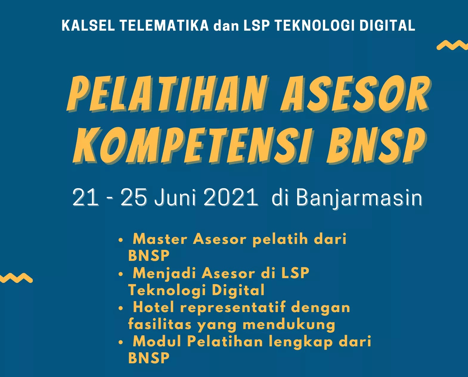 Pelatihan Dan Sertifikasi Asesor Bnsp Kalsel Telematika